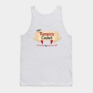 The New, Probably Not Improved, Vampiric Council Tank Top